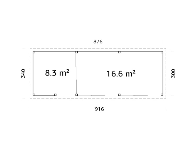 Palmako Carport/Pavillon Connect Lenna 24,9 m² Set 419 Slide