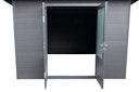 Vorschaubild Wolff Finnhaus WPC Gartenhaus Style D / Terra 3030 Anthrazit/Hellgrau - 28 mm 
