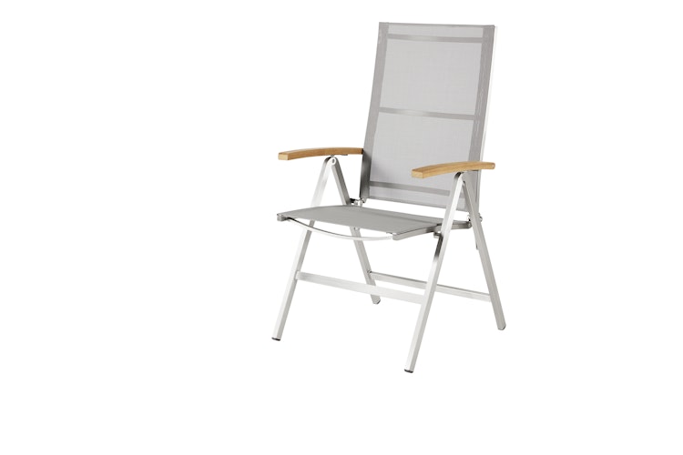 Diamond Garden Hochlehner MONACO, Edelstahl / Kunststoffgewebe Schwarz/Silber