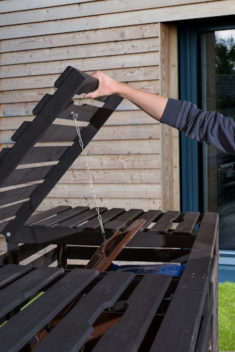 Weka Mülltonnenbox für 2 od. 3 240 Liter Tonnen 