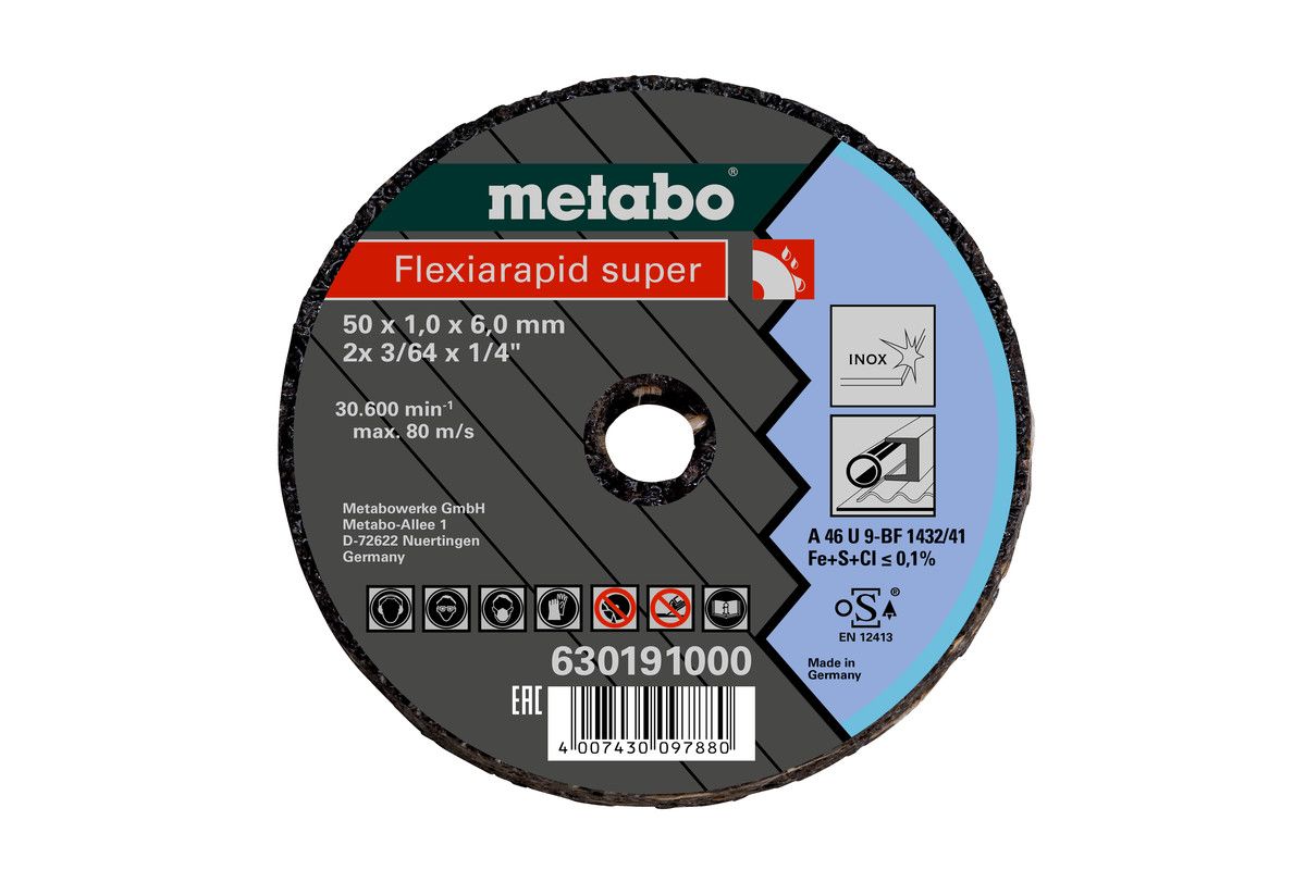 Metabo Kleintrennscheibe Flexiarapid Super 76x1,0x6,0 Inox