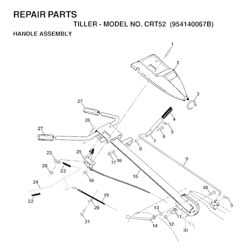 Husqvarna Motorhacken CRT 52, 954140067B, 1998-07