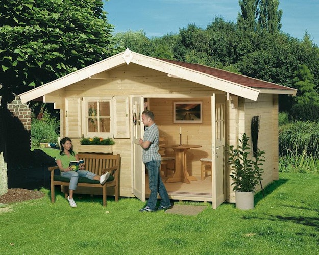 Weka Gartenhaus 109 mit Vordach (60 cm)