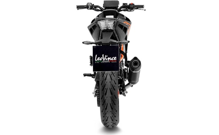 LeoVince SLIP-ON Edelstahl SBK LV ONE EVO Schwarz für KTM DUKE 125/390