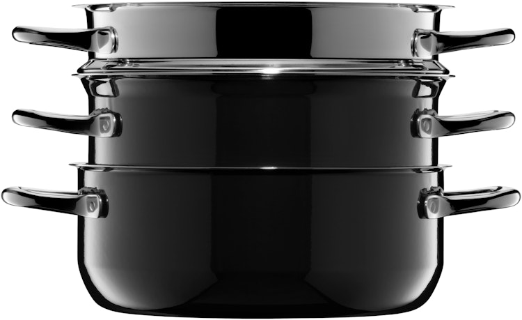 WMF Topf-Set Fusiontec Compact Black 3-tlg.