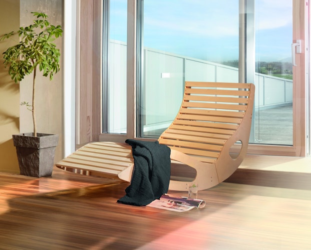 Weka Exklusive Wellnessliege "Balance" inkl. Saunatuch