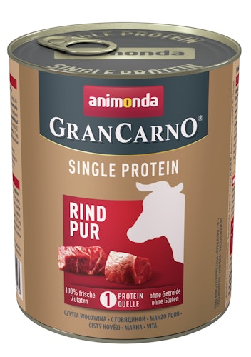 animonda Gran Carno Single Protein 800g Dose Hundenassfutter