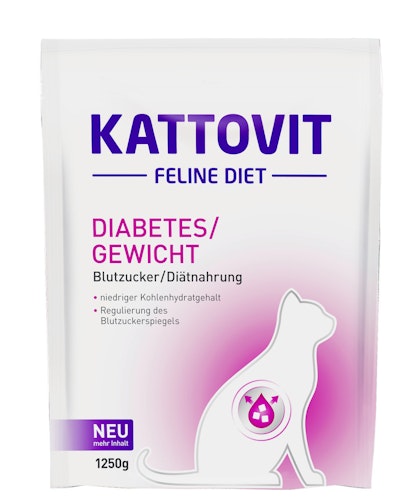 KATTOVIT Feline Diabetes/Gewicht Katzentrockenfutter Diätnahrung