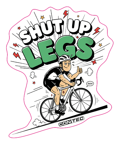 CONTEC Aufkleber Shut up legs 100 x 120 mm