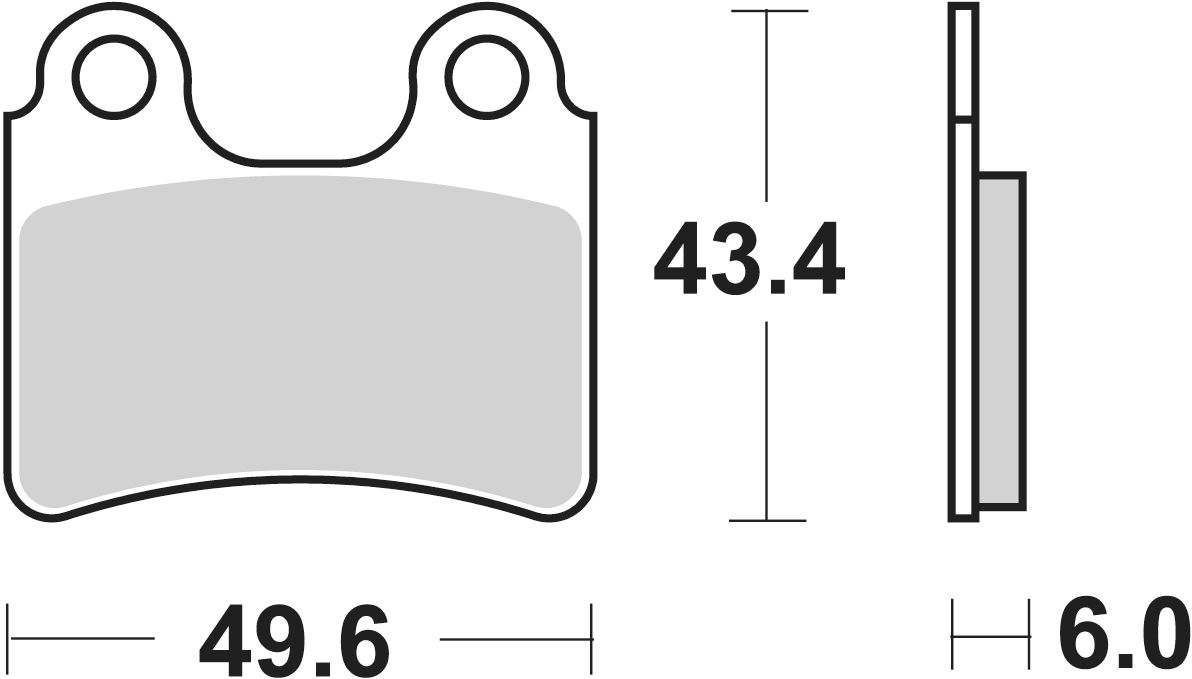 SBS Bremsbelag 802HF Street Ceramic