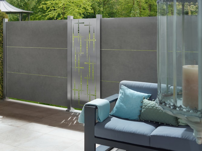 Traumgarten SYSTEM Board Keramik XL Zaunfeldset 1800 x 1800 mm