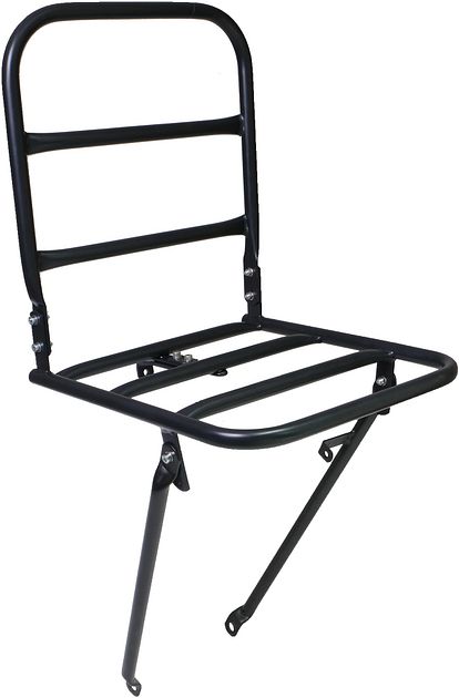 STECO H.R.-Gepäckträger 'Power Safety Carrier' – Stabil, 35 Kg Tragkraft, Silber Matt
