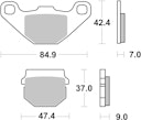 Vorschaubild SBS Scooterbelag 101HF Street Ceramic