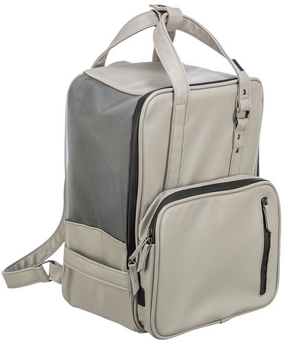 TRIXIE Rucksack CityStyle, 30 × 20 × 40 cm, hellgrau