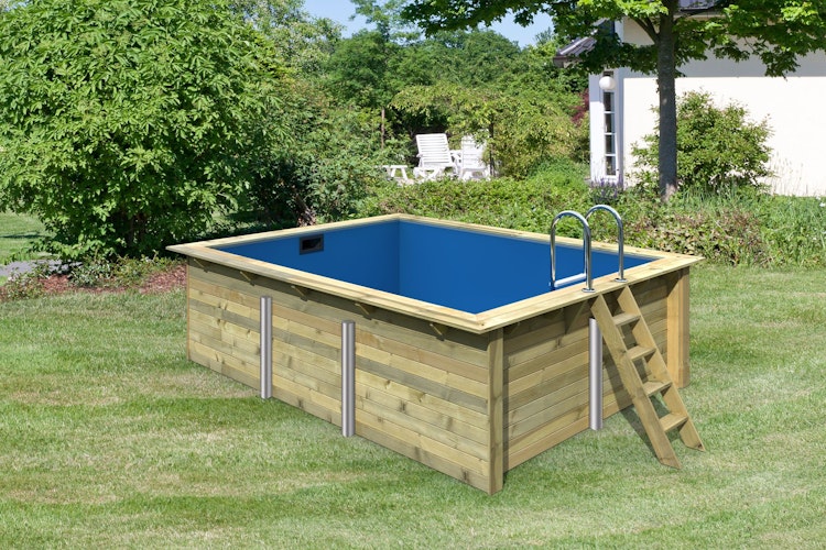 Karibu Rechteck Pool Gr. 2 - 350 x 440 cm - kesseldruckimprägniert