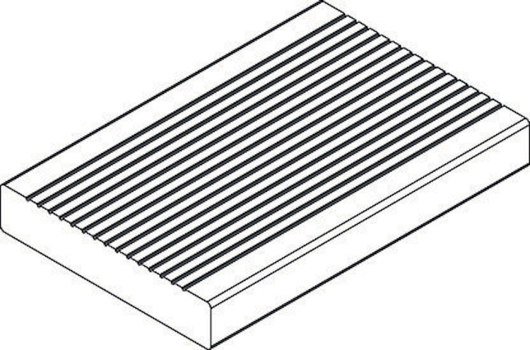 OSMO Terrassendiele Thermo-Fichte - geriffelt - für SenoFix
