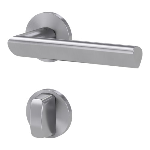 Griffwerk VAYA 137 TRI fast2fix Fast2Fix GK3 Rosetten rund WC rot/weiß Edelstahl matt