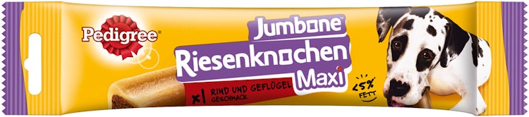 PEDIGREE JUMBONE Riesenknochen mit Rind und Geflügel Geschmack Hundekauknochen