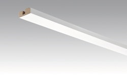MEISTER Vierkant-Deckenabschlussleiste 15/40 mm  Uni weiß glänzend DF 324 - 2380 mm