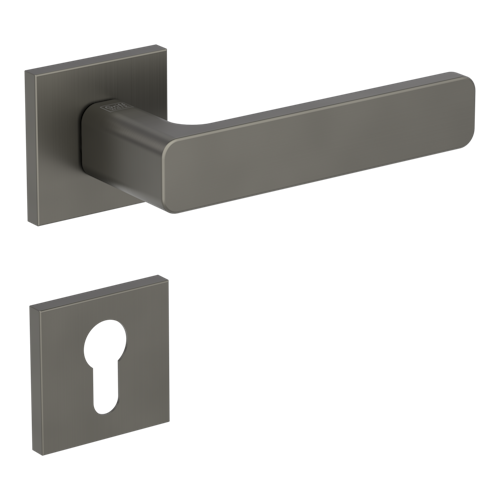 Griffwerk VAYA 265 MINIMAL MODERN fast2fix  Fast2Fix Rosetten eckig Profilzylinder Kaschmirgrau