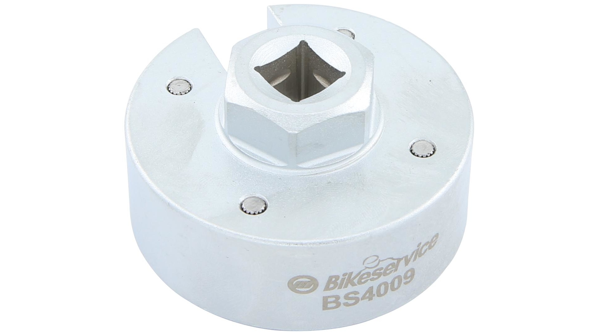 Bikeservice Nutmutternschlüssel 40 mm, 4-Zapfen, mit Aussparung