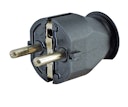 Vorschaubild Kopp Kunststoff- Schutzkontakt- Stecker schwarz