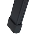 Wenko Alu-Design Klapptrittleiter 3-stufig, schwarz mit Bambus