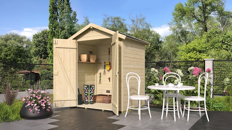 Weka Gartenhaus Mori mit Satteldach - 13 mm