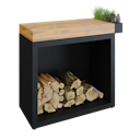 Vorschaubild OFYR Butcher Block Storage 90 Black Teakholz