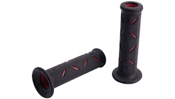 Progrip Griffgummi 717 Rot / Schwarz Offen Paar Ø22/25mm Länge 122mm