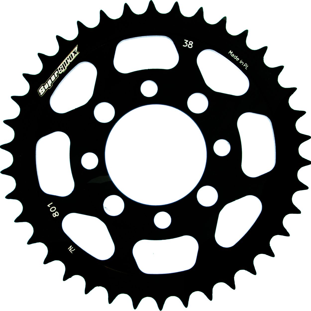 Supersprox Stahl-Kettenrad 420 38Z (Schwarz)