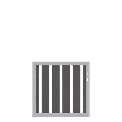 Traumgarten RAJA WPC ALU XL Anthrazit Einzeltor, 980 x 950 mm