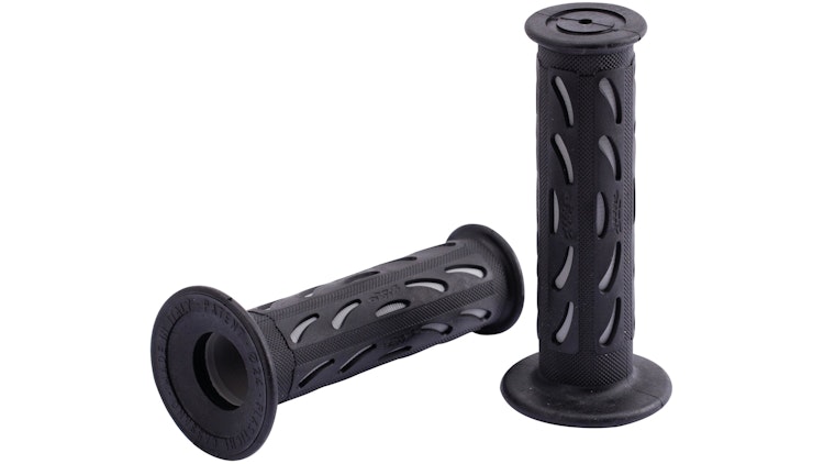 Progrip Griffgummi 724 Grau / Schwarz Geschlossen Paar Ø22/25mm Länge 122mm