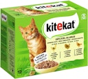 KITEKAT Geflügel allerlei Multipack 12 x 85 Gramm Katzennassfutter