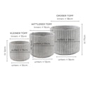 Vorschaubild Wikholm form Design Hängetopf aus Jute in natur 17 x 17 cm