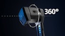 ABUS Faltschloss 6200K/90 SH BK (Sonderanfertigung, XPlus™ Code erforderlich)