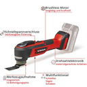 Vorschaubild Einhell Akku-Multifunktionswerkzeug TP-MG 18 Li BL - Solo 4465190