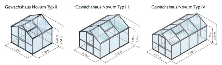 KGT Gewächshaus Novum Typ III