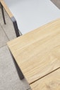 Diamond Garden Tisch RAVENNA, Edelstahl Dunkelgrau / Recycled Teak