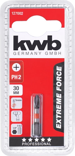 kwb Bit 30mm PH 2 Extreme Force SB 127002