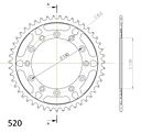 Vorschaubild Supersprox Stahl-Kettenrad 520 47Z (Schwarz)