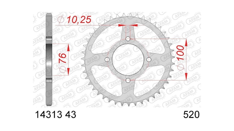 Afam Kettenrad 14313