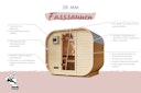 Vorschaubild Karibu Saunahaus Fasssauna Quadro 1 Plus - 38 mm inkl. gratis Sauna-Zubehörset im Wert von 234,94 €