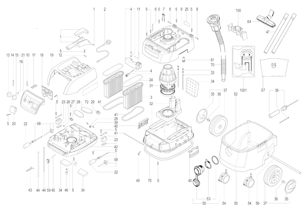 Explosionszeichnung Ersatzteile