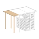 Vorschaubild Weka Garten [Q] Erweiterung Model [Family] Fahrradunterstand für Garten [Q] Multi