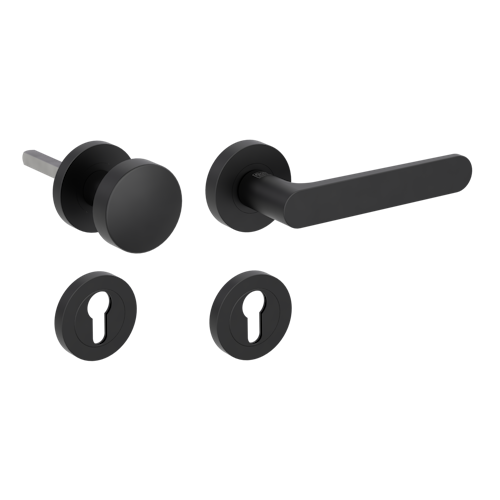 Griffwerk Wechselgarnitur AVUS rund - Samtgrau, Kaschmirgrau, Graphitschwarz