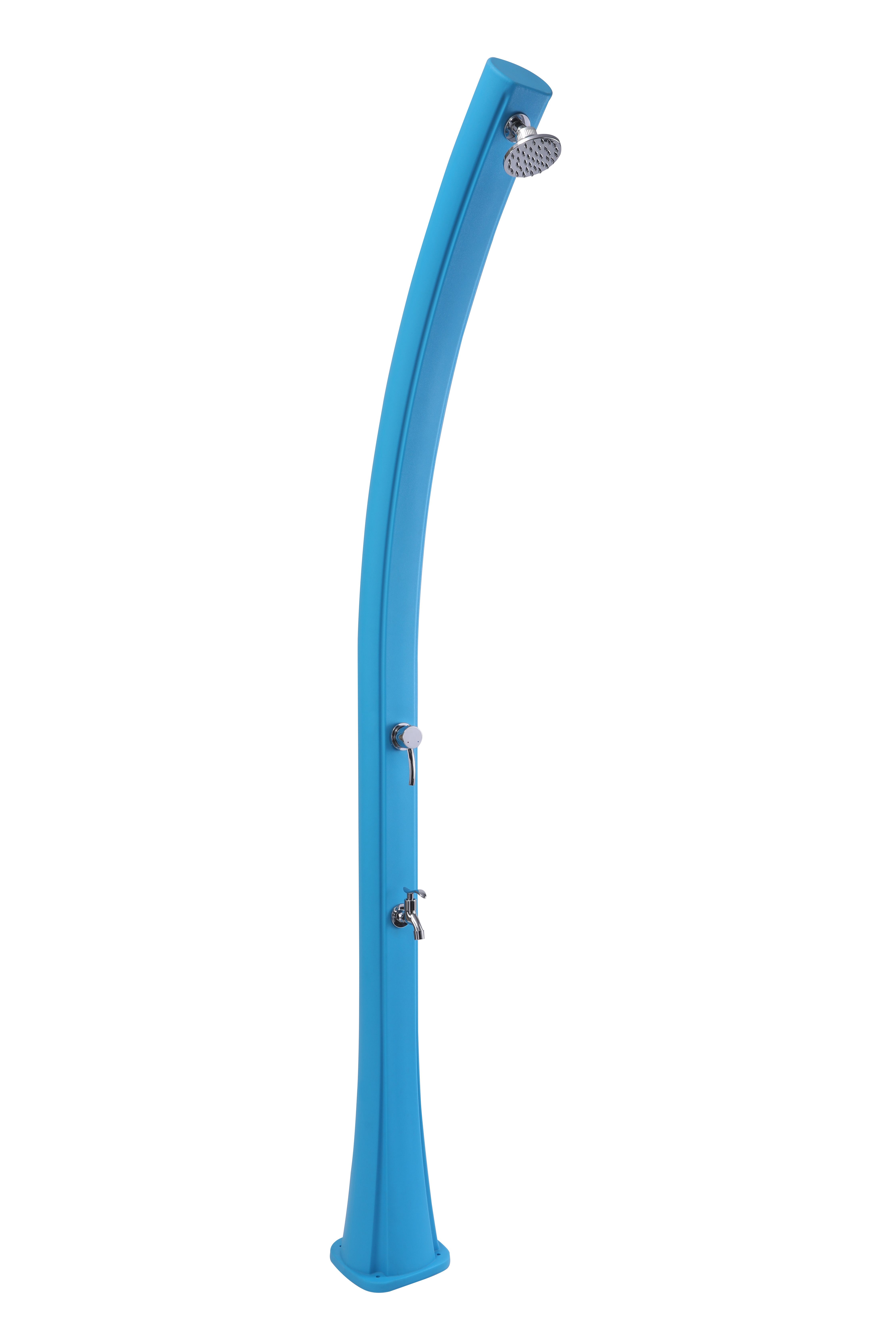 Summer Fun Solardusche in elegantem Designin blau, 25L großes Volumen