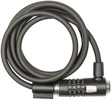 KRYPTONITE Zahlen-Kabelschloss "Kryptoflex Combo Cable" 180 cm schwarz / grau