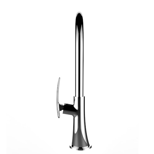 Wasserhahn Küchenarmatur, LEAF, mit 360° schwenkbarem U-Auslauf, Verchromt