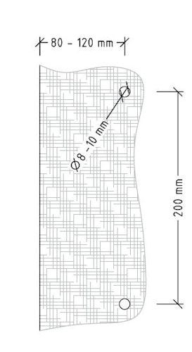 Infraworld Türgriff-Set Edelstahl, rund